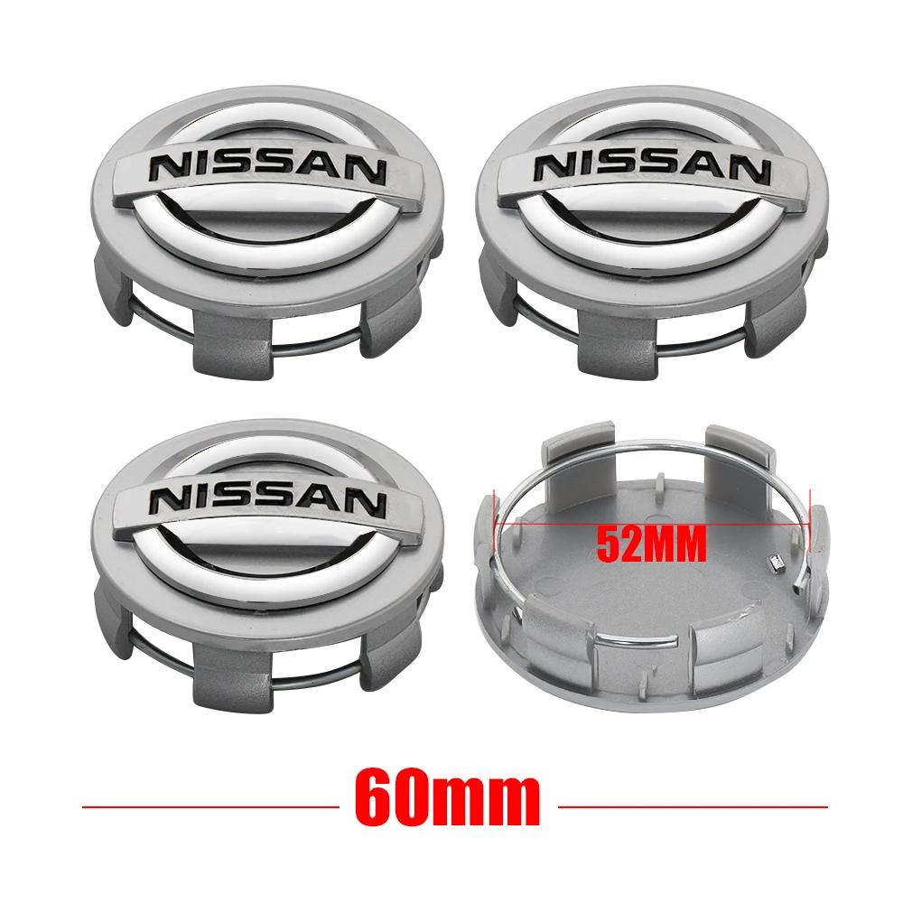 

4Pcs 54/60mm Car Wheel Center Hub Caps Rims Cover Logo Nissan X-trail Qashqai Note Juke Sentra Patrol Leaf Tiida Accessories