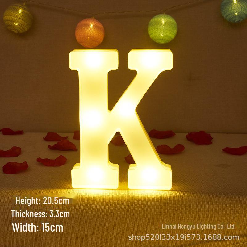 26 English Letter Night Lamp for Wedding Proposal or Decor