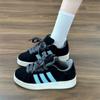 Retro Hong Kong style couple skateboard shoes ins niche students lightweight sports casual shoes black shoes