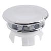 Hole Overflow Cover ABS Bathroom Basin Round Silver