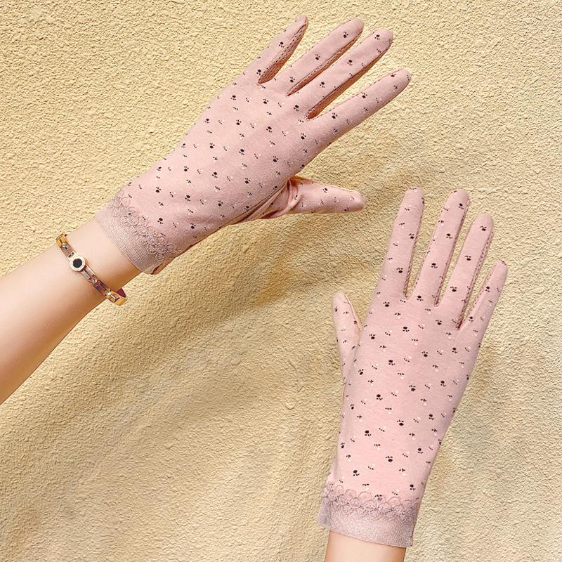 Sunscreen Gloves Thin Pure Cotton UV Protection
