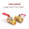 Valvola a sfera rapida con manico rosso in rame 1/8" 1/4" 3/8" Filettatura maschio/femmina Passante dritto