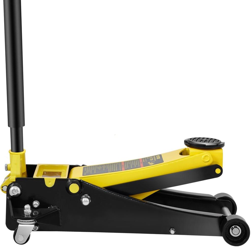 Low Profile Floor Jack 3 Ton Heavy Duty Steel Dual Piston Rapid Pump