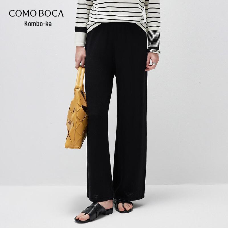 Comon Boca Women s Linen Blend Wide-Leg Casual Trousers M