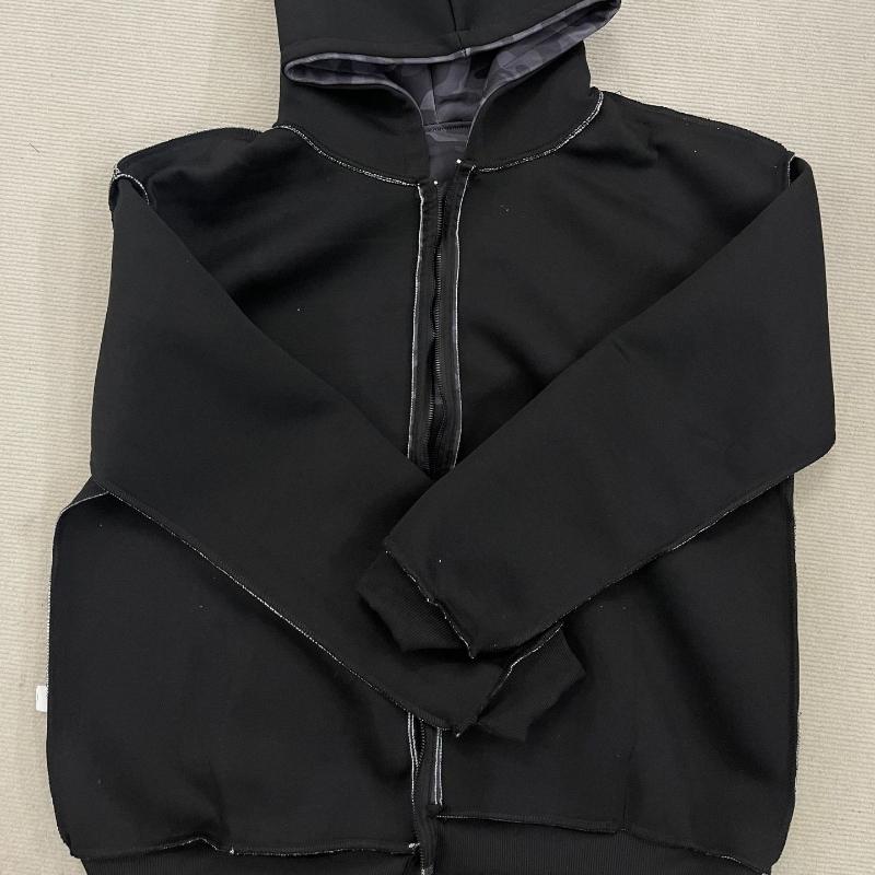 Evropská a americká podzimní a zimní retro personalizovaná módní volná maskáčová mikina s kapucí pro muže a ženy