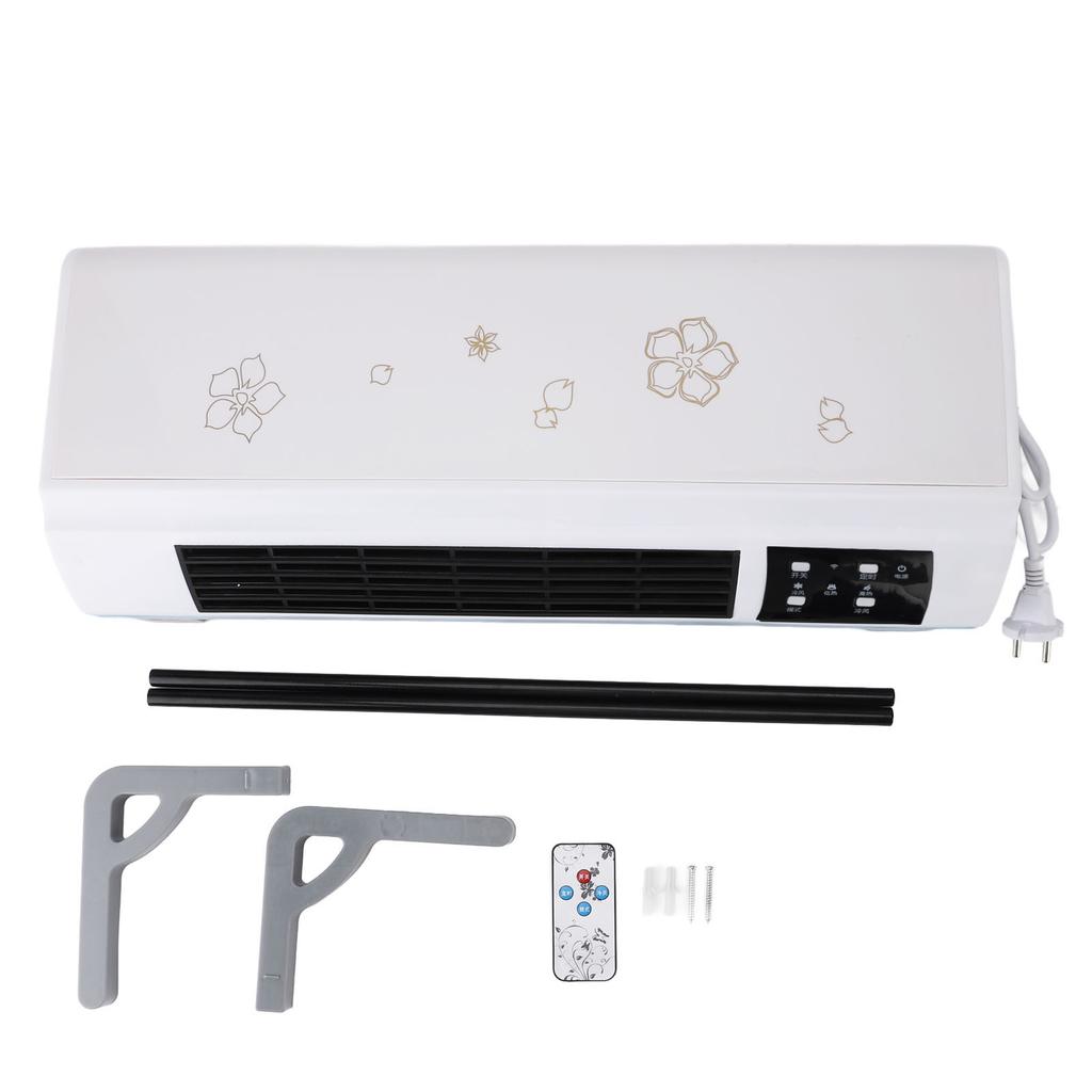 Wall Heater Waterproof Nature Warm Wind Auto Constant Temp Electric Air Heater with Remote for