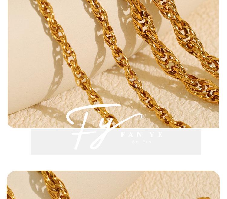 Trendy Embossed O-Chain Stainless Steel Bracelet - Simple, Fashionable Unisex Jewelry