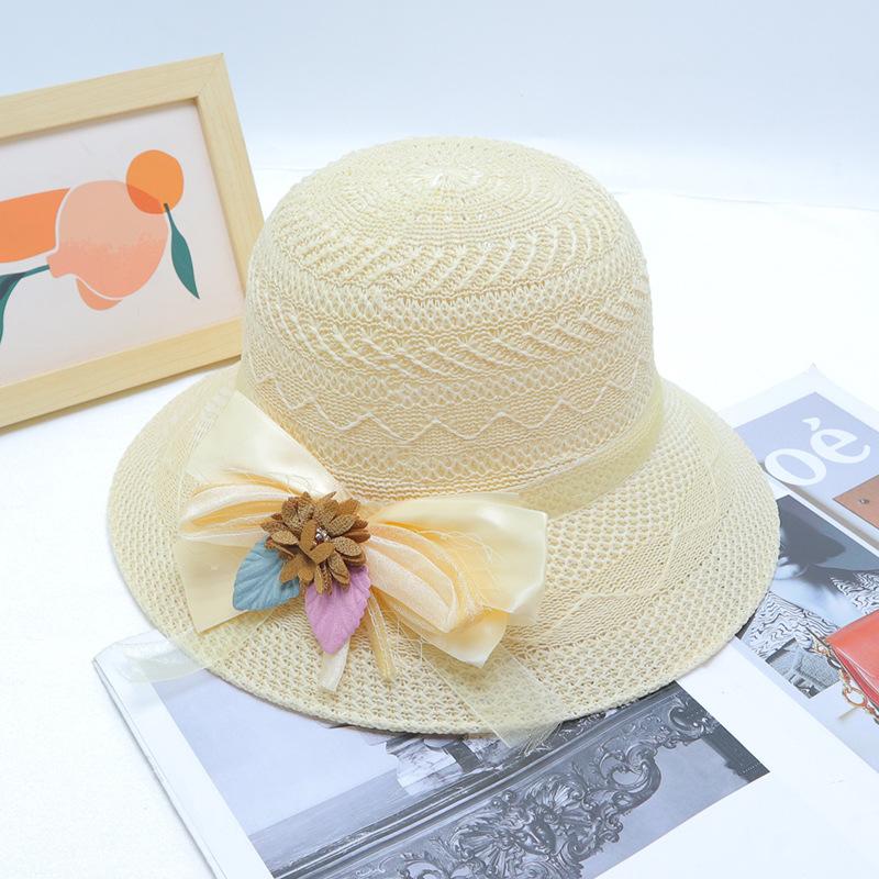 New Straw Hat Women's Outdoor Sunshade Sunscreen Hat Big Brim Trendy Vacation Beach Hat Breathable Cool Hat