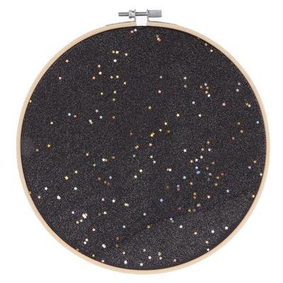 Brooch Display Black Bamboo Faux Leather 22cm Diameter Space Saving Decorative Practical Jewelry