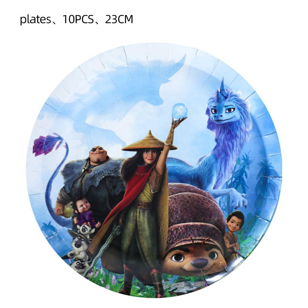 Raya und der letzte Drache Partyzubehör Geschirr Teller Becher Banner Tischdecke