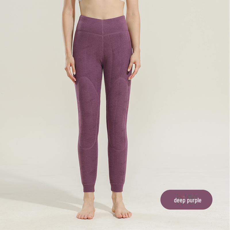 Women's 100% Wool Quilted Warm Pants, Plus Velvet, Thickened for -20°C Winter, Ideal for Knee and Waist in Northeast China.