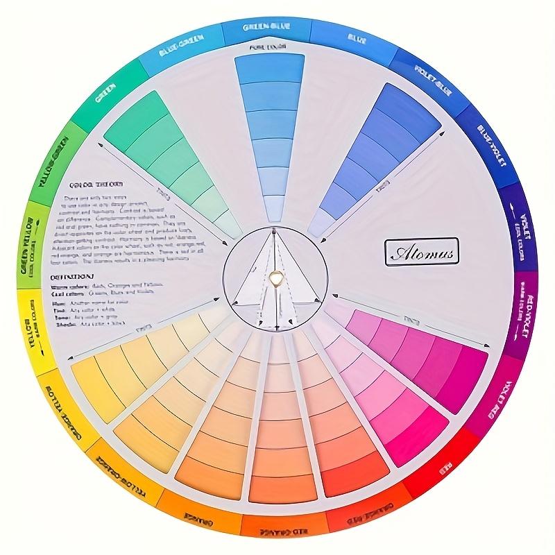 

1pc International Standard Color Gradient Wheel,Creative Color Wheel and Mixing Chart -Art Teaching Tool with Color Theory Guide