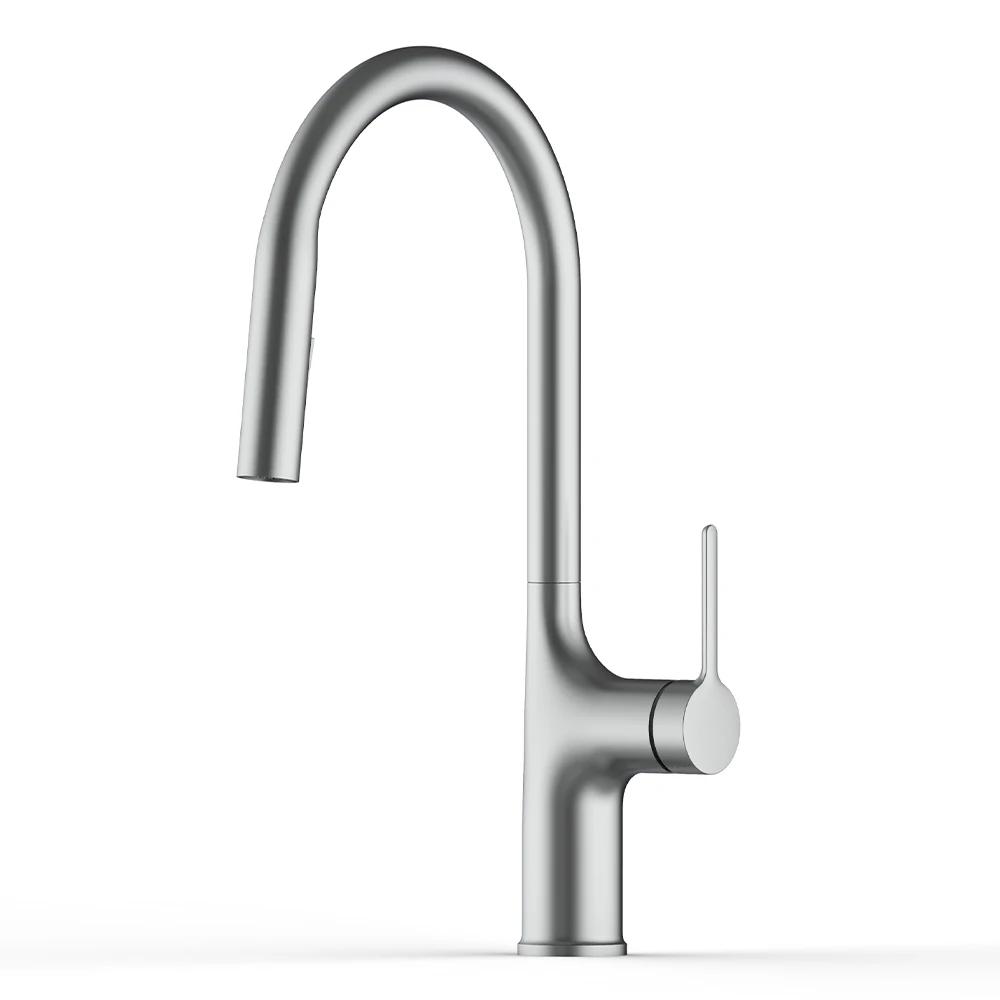 Bagnolux Black Brass Deck Mounted Kitchen Faucet Two Function Single Handle Pull Out Mixer Hot and Cold Water Pull Out Taps