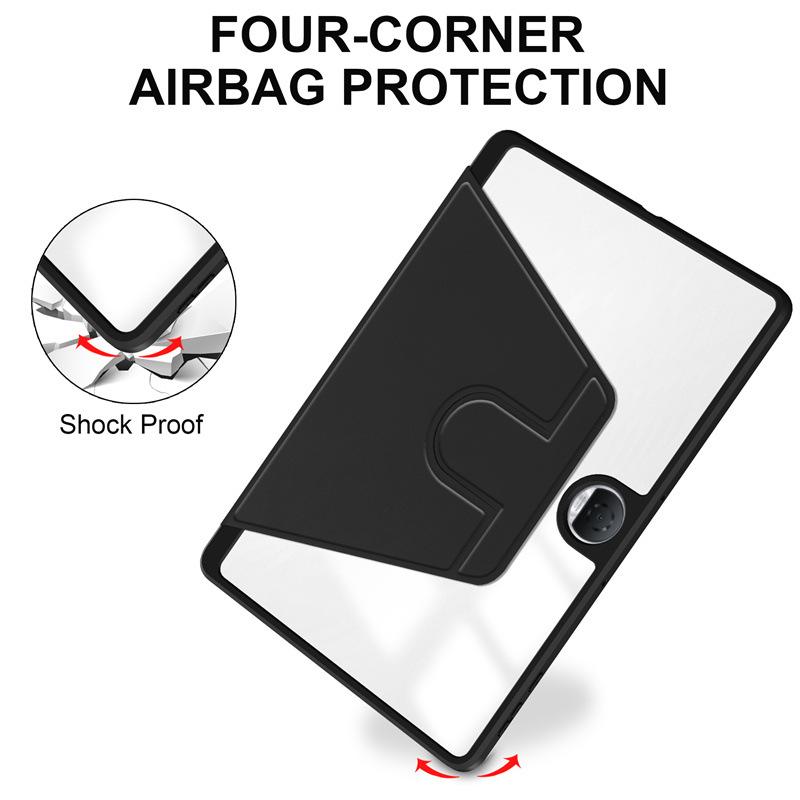 Protective Case for Honor Pad 9 / Pad 8 12.1- Inch 360 Degree Rotating Protective Stand Smart Transparent Back