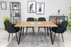 LUGO Chair - Black Velvet / Black Legs X 1
