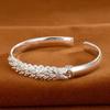 Luxury 925  Silver Open Bracelets For Women Elegant Peacock Opening Screen Bracelets Party Wedding Fine Jewelry Gifts
