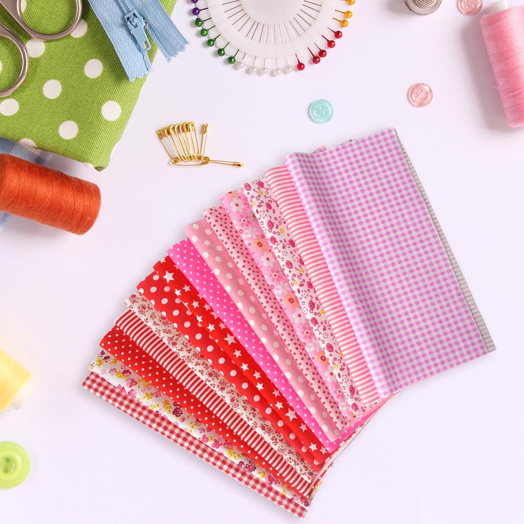 Blumen-Patchwork-Stoff Bedruckt Zuschnitt Niedlich Glücklich DIY 25x25cm 56-teiliges Set, 100% Baumwolle, Stoff, Stoffreste, Tasche, Basteln,