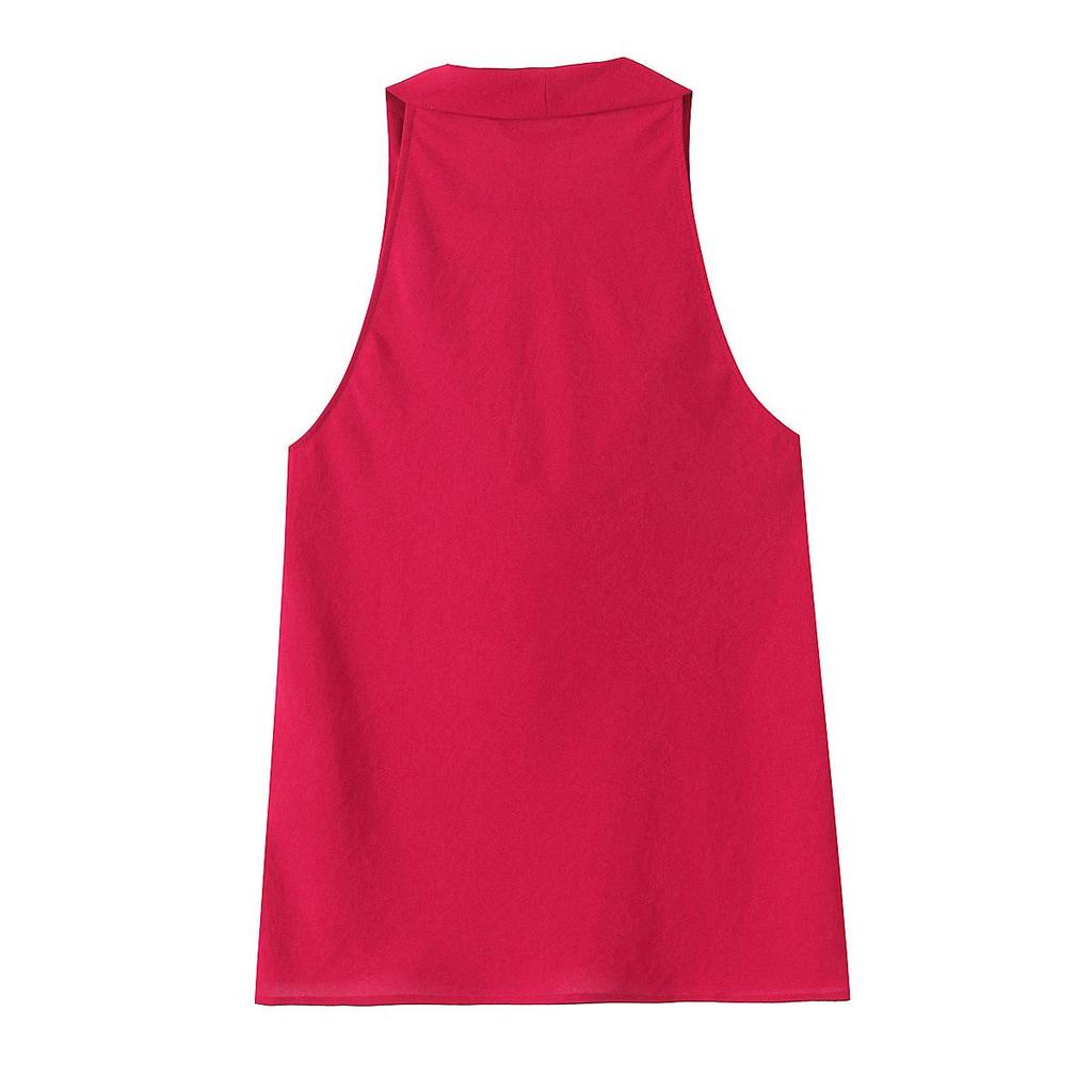 Spring 2025 Women's European & American Gold-Embellished Fashion Top