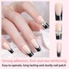 24 szt. Kawałki do paznokci Noszone paznokcie Lodowo przezroczyste Sztuczne paznokcie