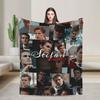 The Vampire Diaries Damon salvatore Blanket Super Warm Plush Bedding Throws For Home Decor Travel Office Flannel Bedspread Bed