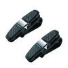Pack of 2  Car Glasses Holders with Card Clip, Sunglasses Holder, 180° Rotating Glasses Clip with Cards, Double Ended Clip for All Vehicle Models