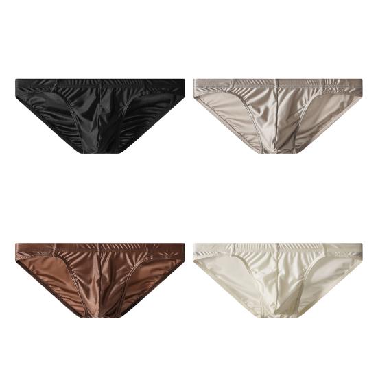 Pánské slipy Volný střih Elastické Střední pas U-vypouklé Kalhotky Jednobarevné Vysoká elasticita Prodyšné Spodní prádlo na spaní