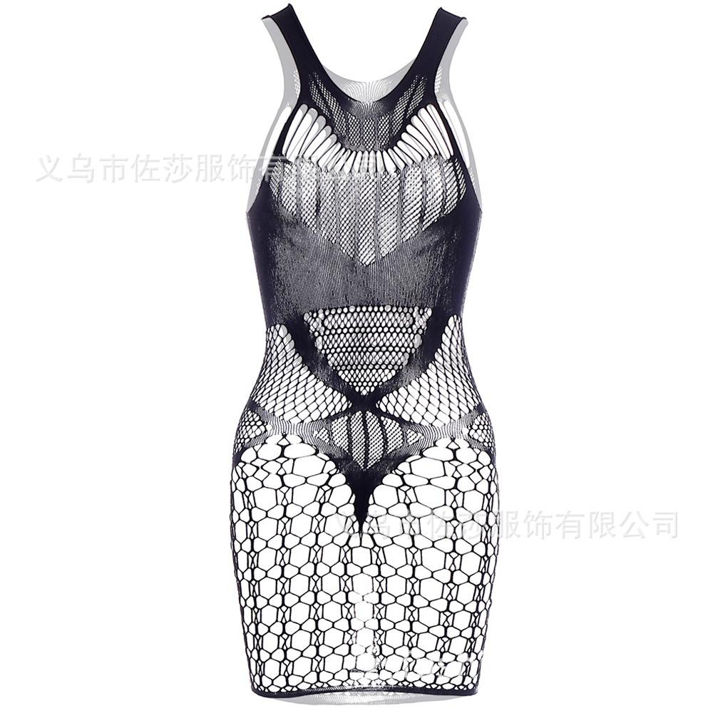 Sex Underwear Sexy Mesh, Jacquard Perspective Mesh Garment Suspender Hip Skirt Color