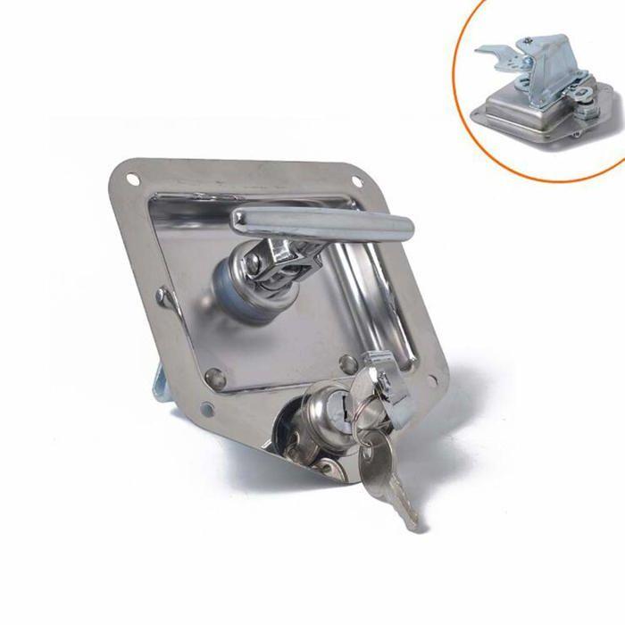T Forme Acier Inoxydable Remorque RV Voyage Serrure Anti-vol Boîte À Outils Poignée Serrure de Porte pour Caravane Camion Camp Car
