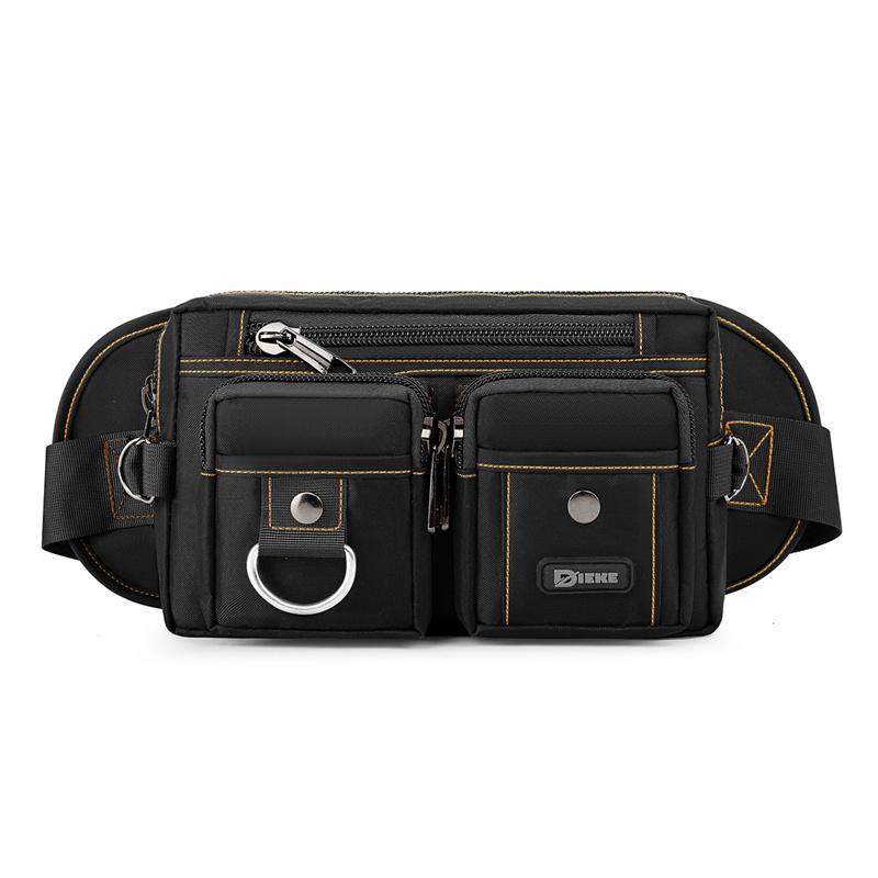 

Мужская уличная поясная сумка Многофункциональная Оксфордская нагрудная сумка Спортивная сумка через плечо 09101 чёрный