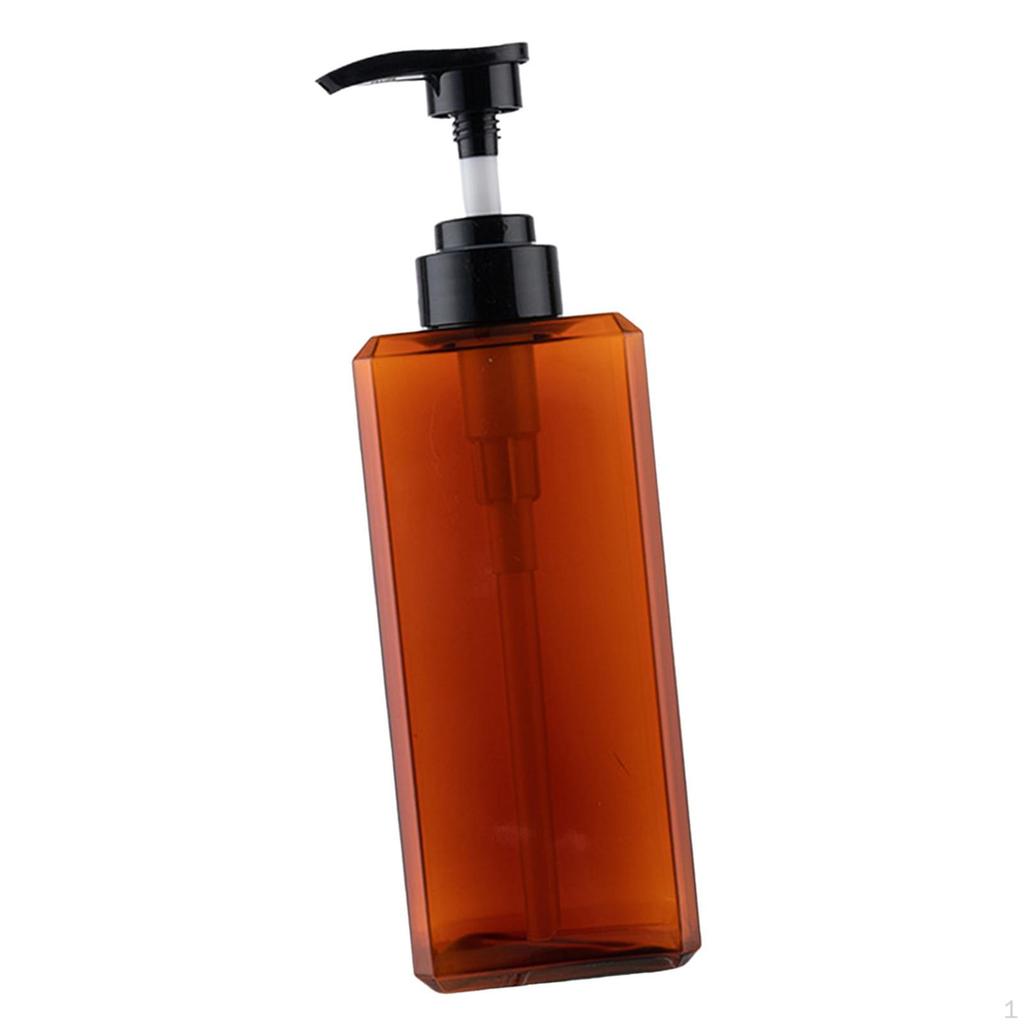 1 Piece Soap Dispenser Bottle Manual Liquid Lotion Reusable Hand Wash Container for Hotel Countertop