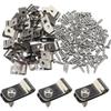 Agricultural Stainless Steel Clamp Is Used To Install Welding Steel Wire To Wood Metal Livestock Fence Clamp Wire Fence Clamp.