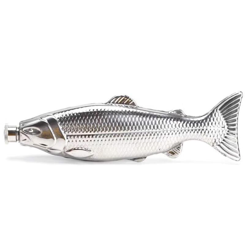 Stainless Steel Fish-shaped Hip Flask