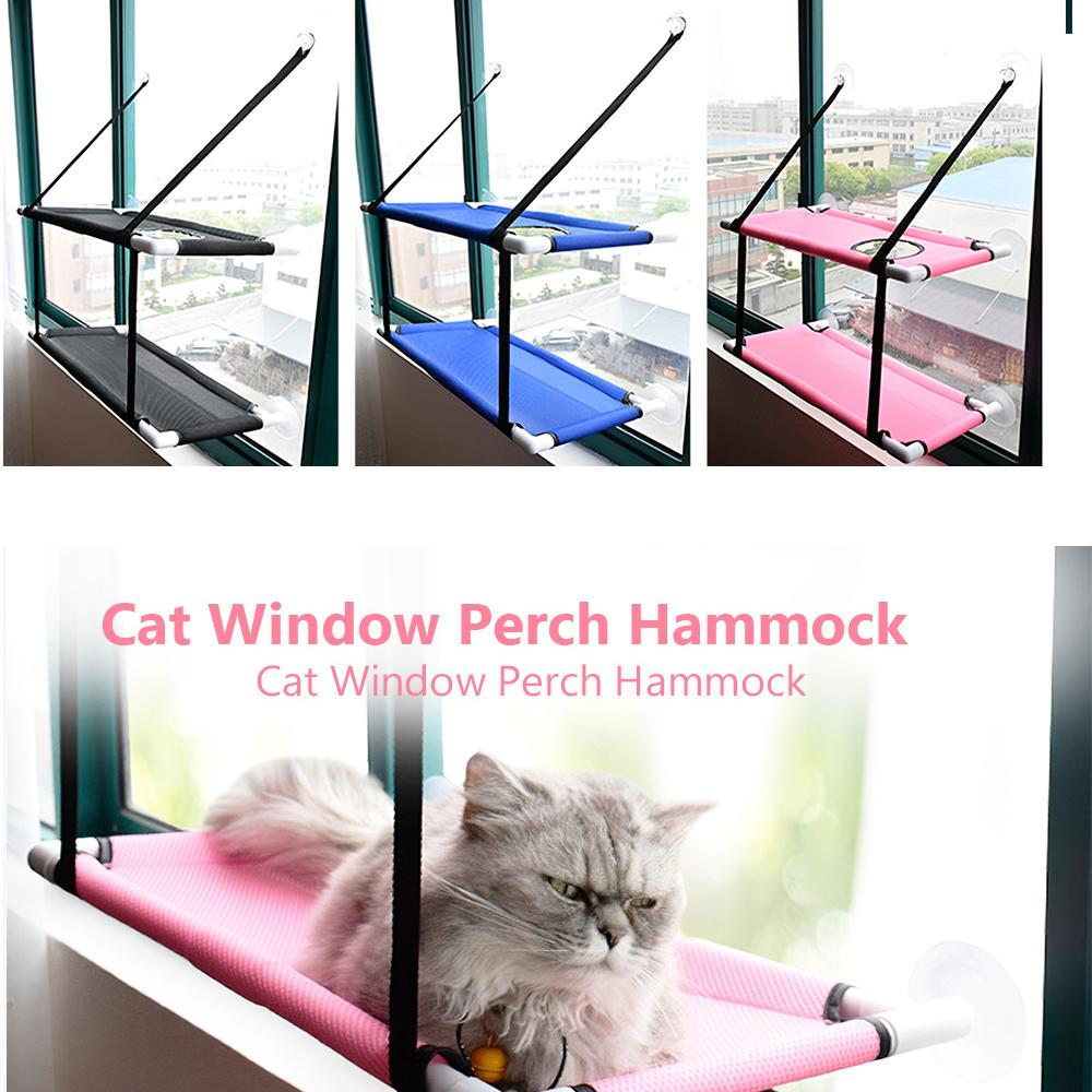Cat Window Perch Hammock Mesh Bed Double Deck Window Suction Cups Seat   Cooling Hammock Bed