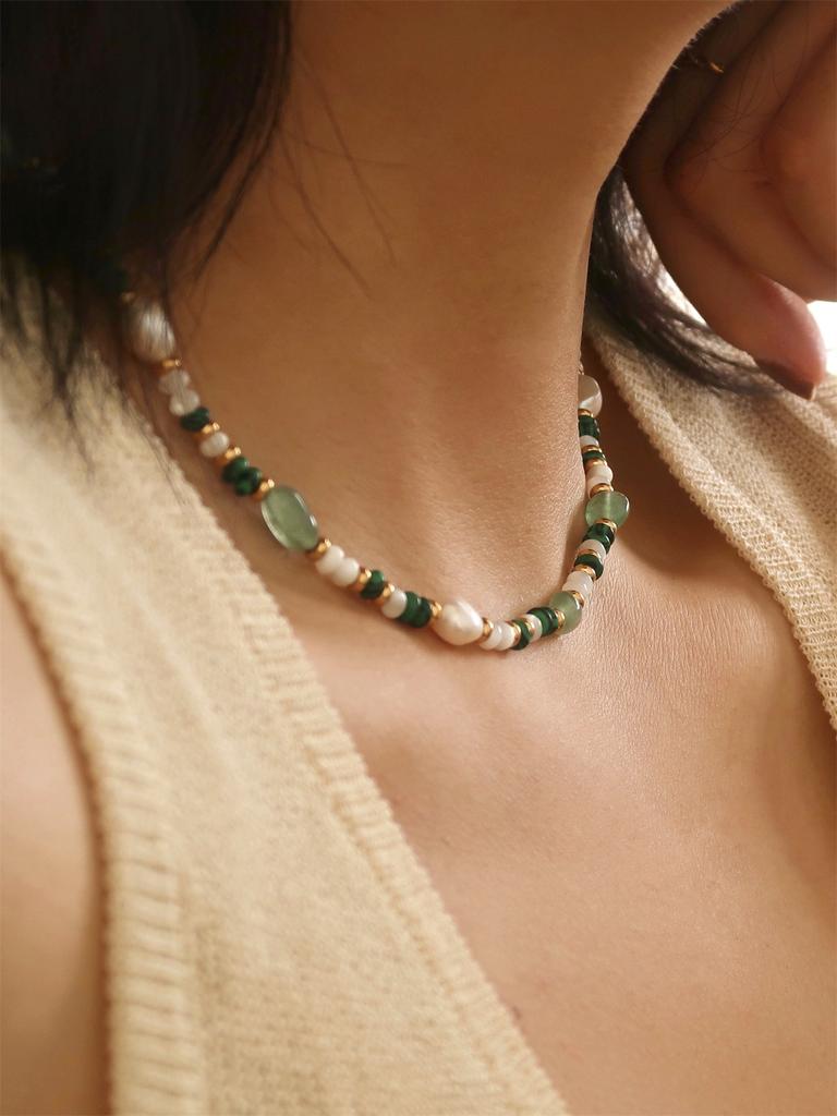 Yori Freshwater Pearl Beaded Bohemian Necklace Luxury High-Grade Fashion Shiny Jewelry Gift for Women 2025 NEW