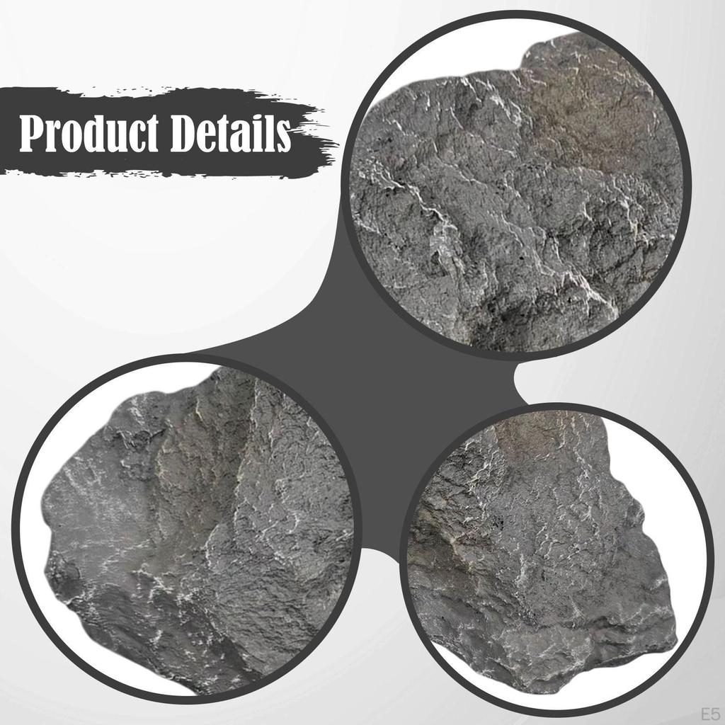 Fake Rock Faux Stone PU Foam Multipurpose Low Maintenance Props Artificial Landscape for