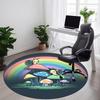 1pc Mushroom Snail Office Round Area Rug, Under Office Chairs Bedroom Living Room Home Decor, Room Deco, Available In Various Sizes