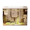 Betta Fish Viewing Tank: Compact Ecological Aquarium for Small Goldfish—Stylish Plastic Design for Home or Office Display