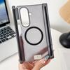 For Samsung Galaxy Z TriFold Case Hard Transparent 2 Hinge Magnetic MagSafe Protective Back Cover For Galaxy Z TriFold Shell