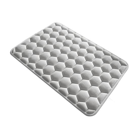 Memory Foam Bath Mat Absorbent Bathroom Rug Honeycomb Quick Drying Anti Slip Bath Rug