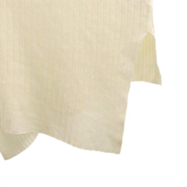 Unused HELMUT LANG Long Sleeve Sweater M White Rib Knit Women Used