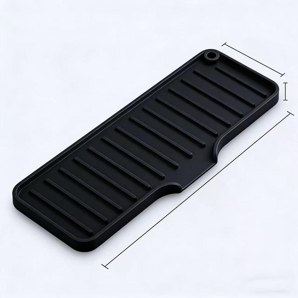 Long Size Silicone Soap Drain Pad Multifunctional Storage Mat Bathroom Soap Household Daily Storage Cushion  Soap Container