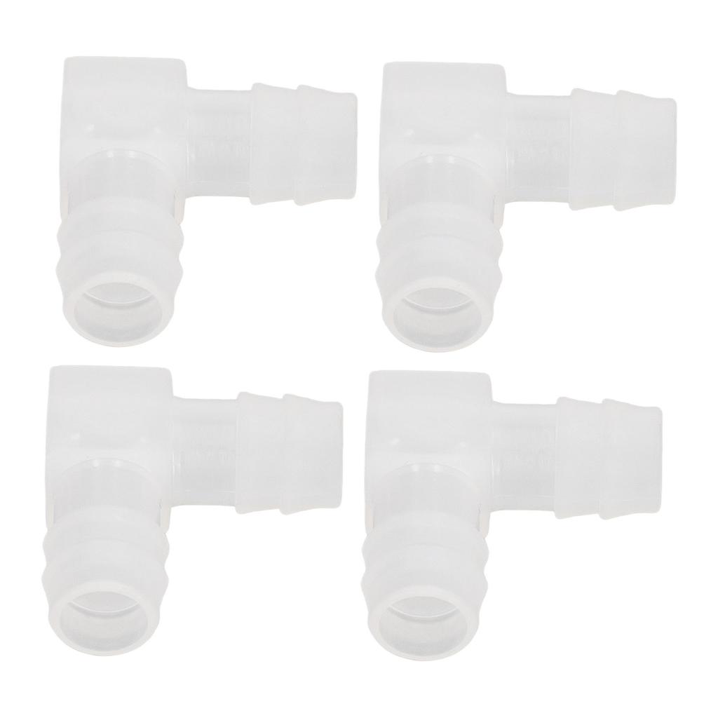 10Pcs Plastic Hose Joint 90 Degrees Elbow Bend PP Non Toxic Odorless L Pipe Connector for Aquarium Laboratory 16mm