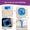 Diaper Bin Refill Cassette Double Layer Odor Barriers Baby Diaper Disposal Bag Refills Secure Smell Containment 8pcs