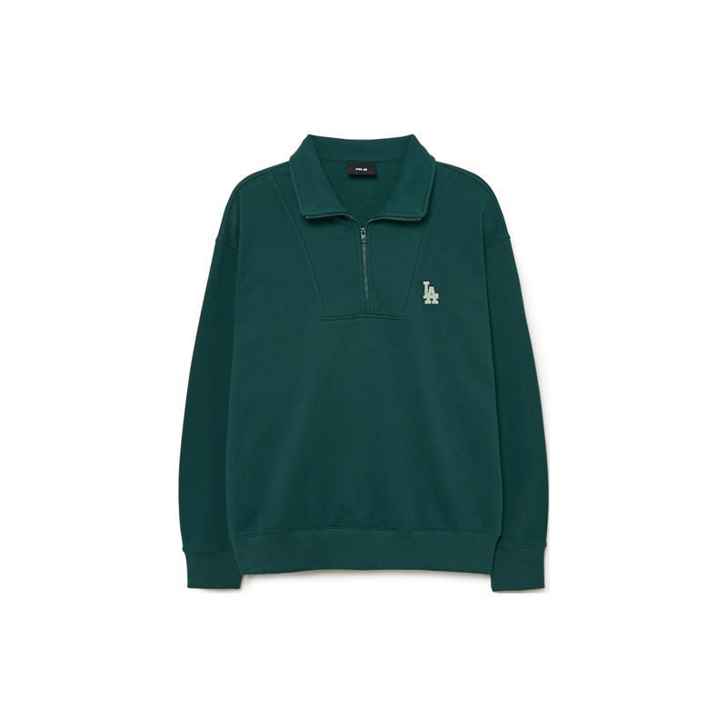 MLB Sweatshirts Men s Green Lapel Moderate Regular 3AMTB0534-07GND XL