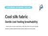 Cooling Ice Silk Summer Quilt - Lightweight, Washable, Solid Color for Single/Double Beds