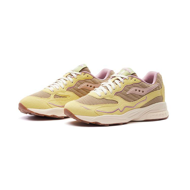 Saucony Men's 3D Grid Hurricane Mushroom Tan Yellow Sneakers S70747-1