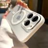 Luxury Magsafe Wireless Charge Transparent Case For iPhone 11 12 13 14 15 Pro Max Plus Magnetic Soft Shockproof Bumper Cover
