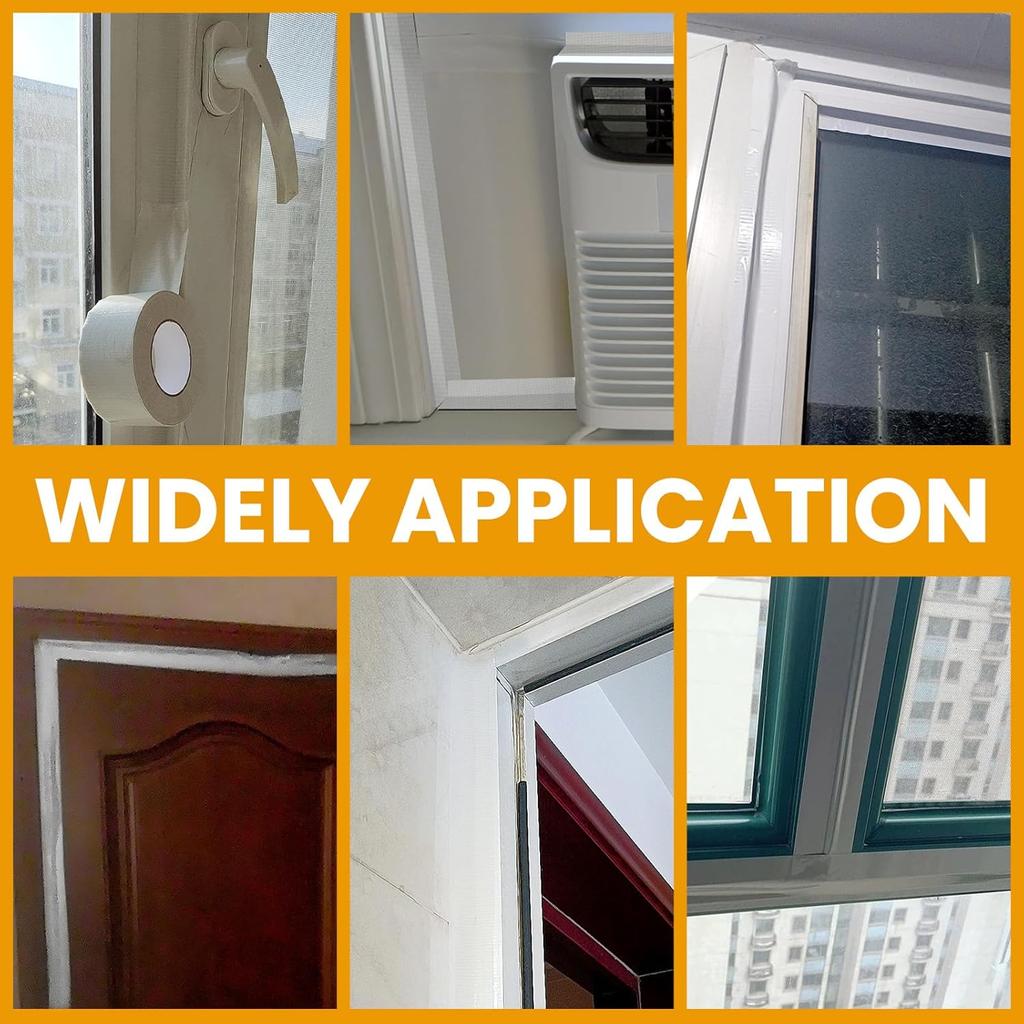Window Weather Sealing Tape Window Isolation Tape for Winter Block Draft Cold Air Dust Rain Seal Gap No Residue Home