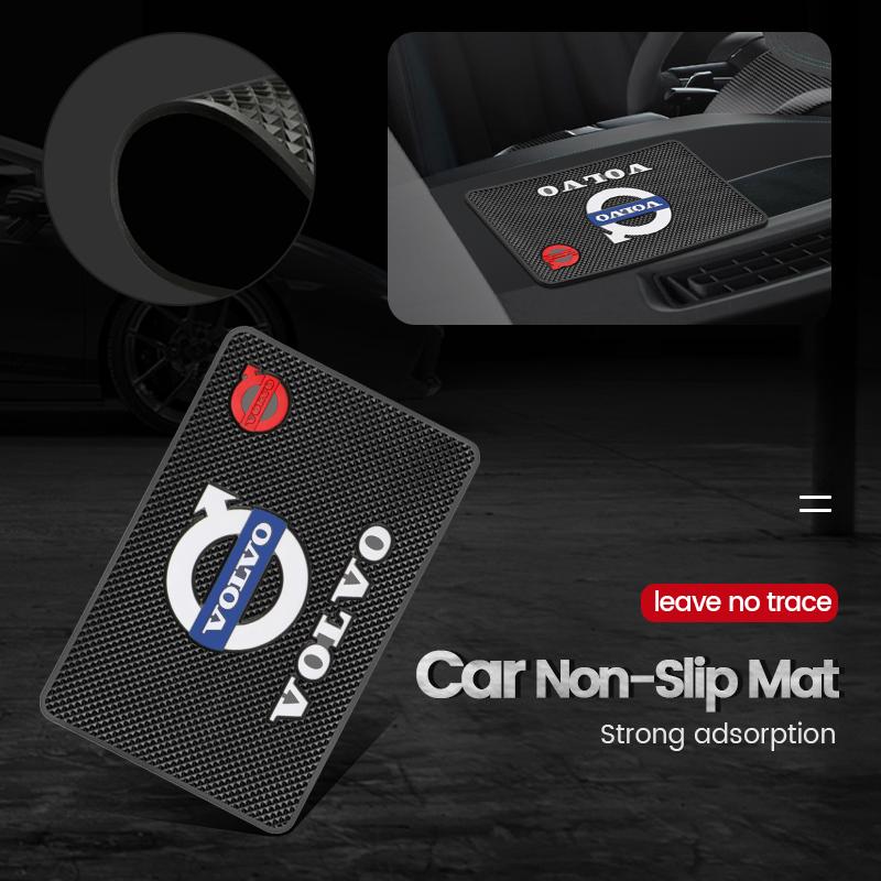 Car Ornament PVC Anti-Slip Mat Sticky Pad Dashboard Accessories For Volvo XC90 V90 V60 XC60 V40 EC40 EX40 S80 S60 S90 C40 V70