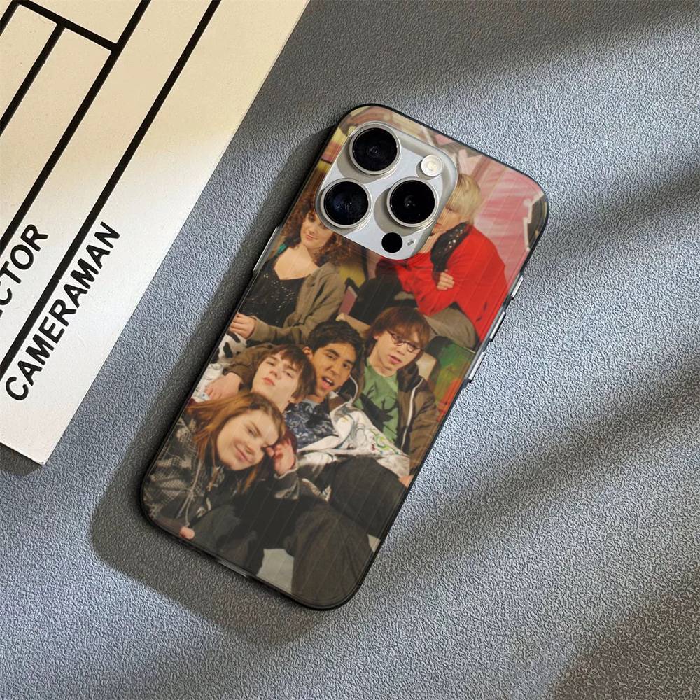 Skins Movie TV For Phone 17 16 15 14 13 12 11 Pro Max Plus Pro Air Phone Case Corrugated Stripe Back Cover